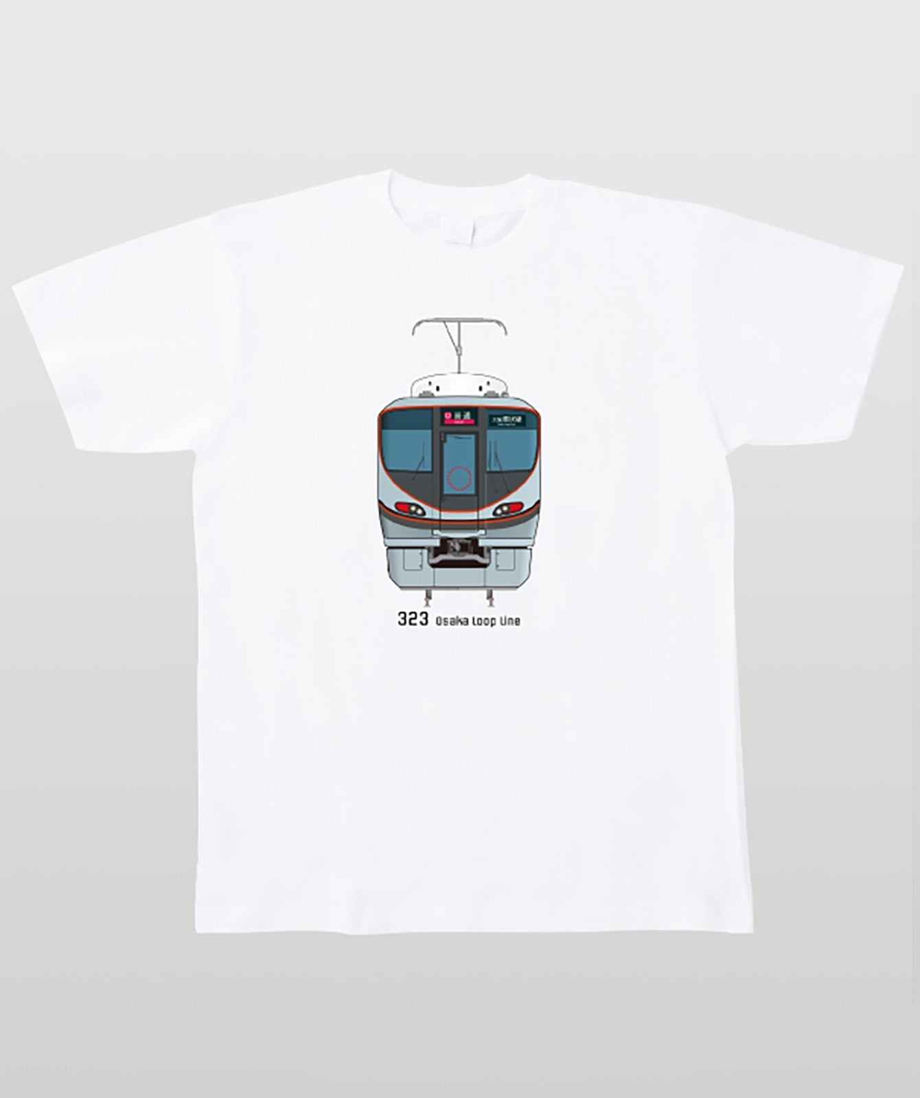 電車の顔図鑑Tシャツ 323系大阪環状線 Type A