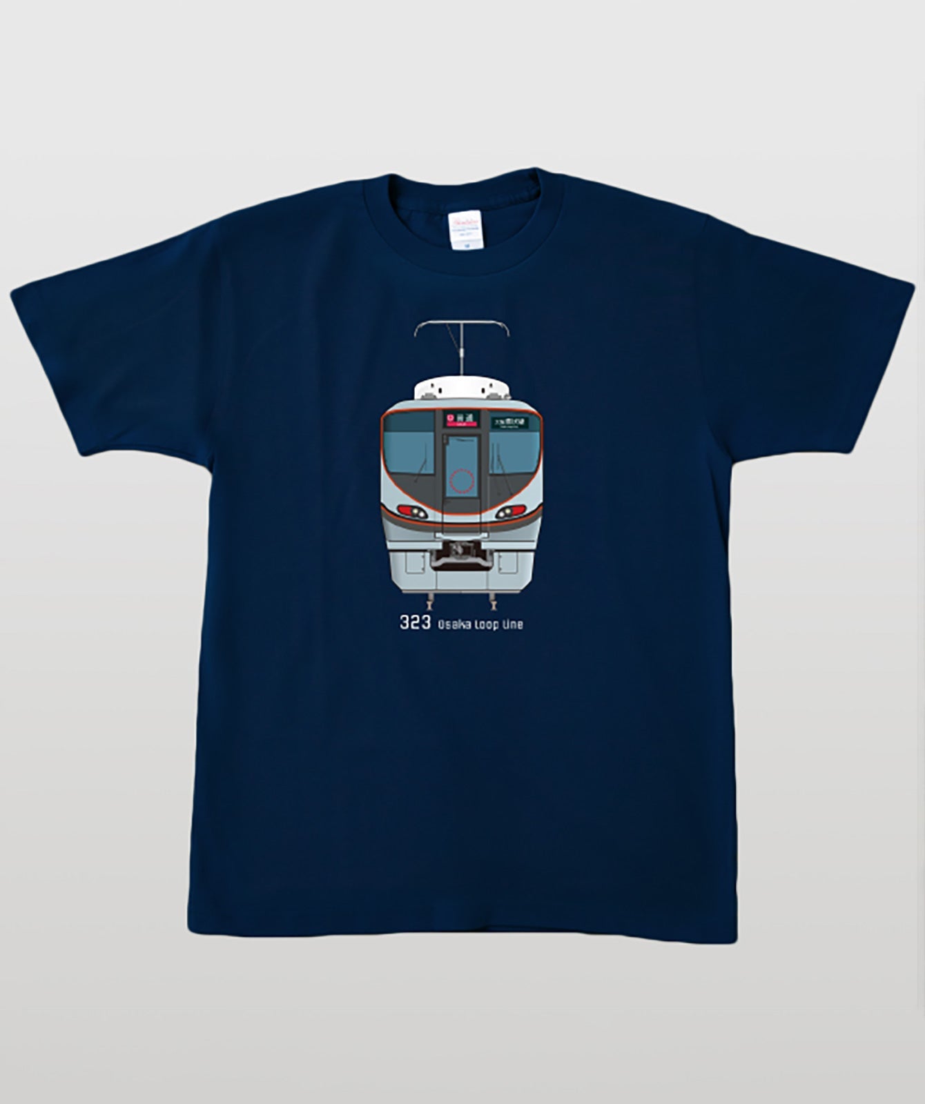電車の顔図鑑Tシャツ 323系大阪環状線 Type A