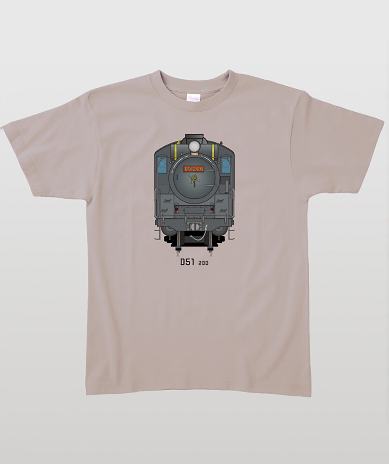 電車の顔図鑑Tシャツ D51形200号機 Type A