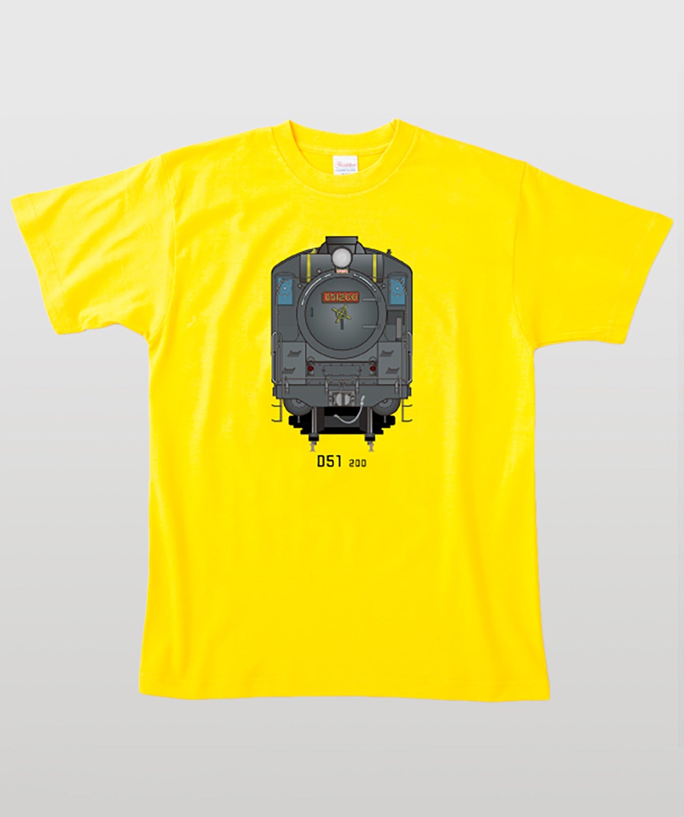 電車の顔図鑑Tシャツ D51形200号機 Type A