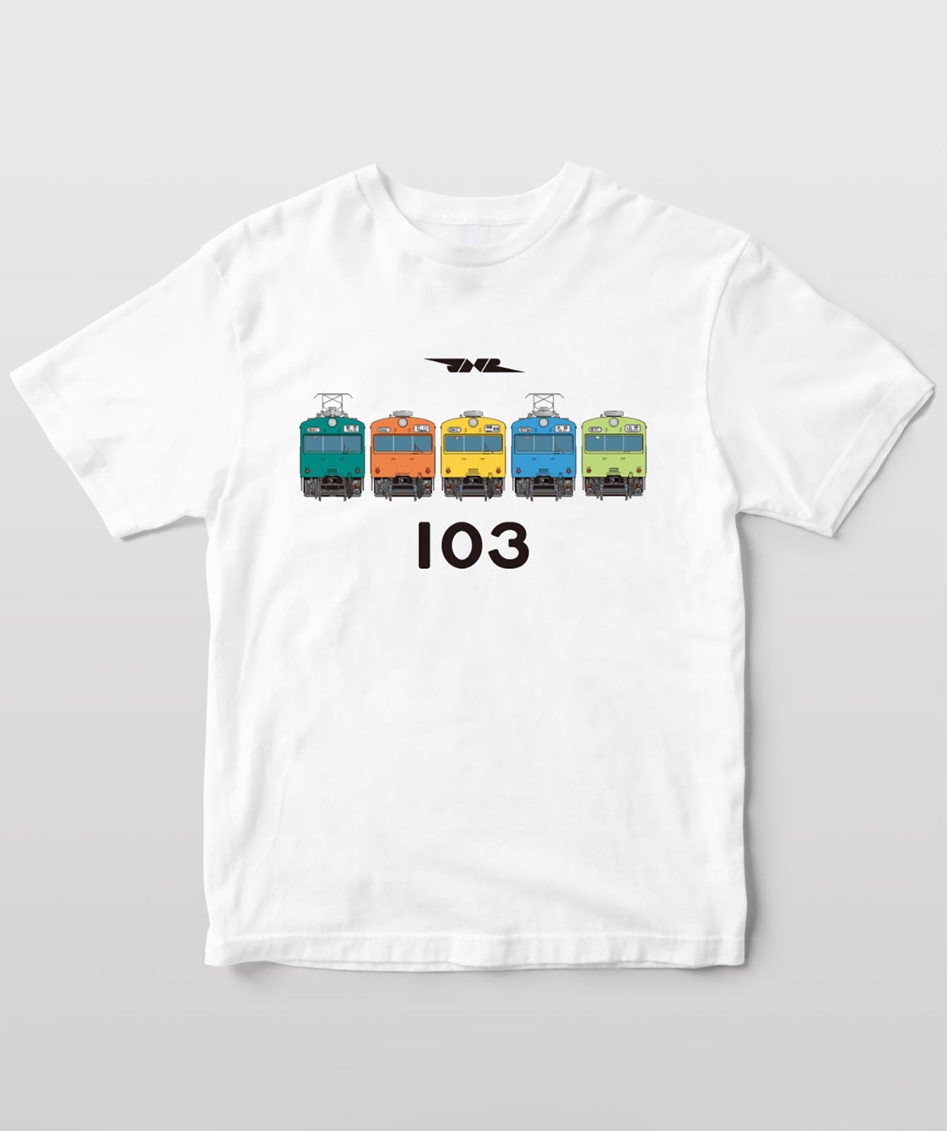 電車の顔図鑑Tシャツ 国鉄型103系電車5色 TypeA