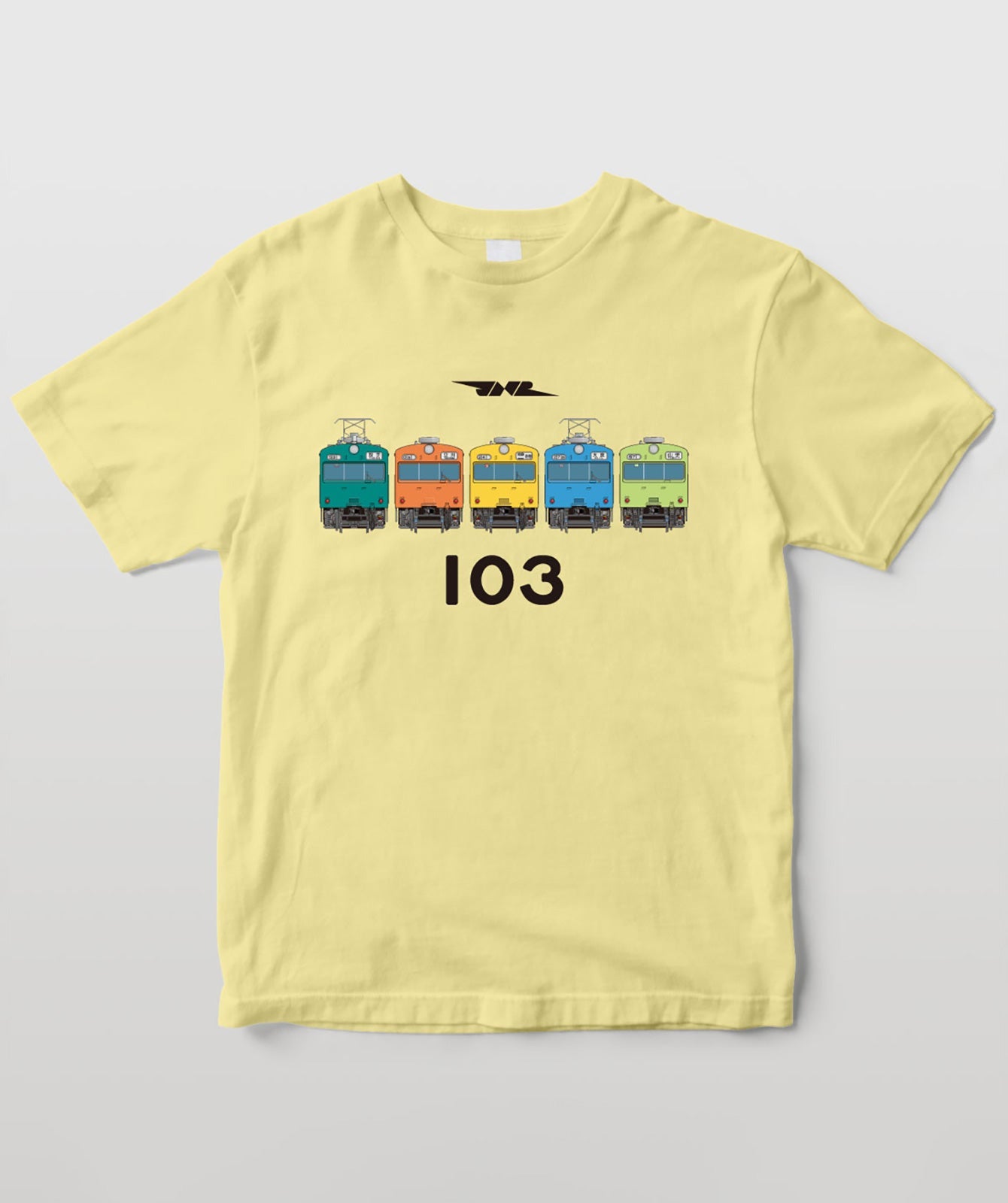 電車の顔図鑑Tシャツ 国鉄型103系電車5色 TypeA