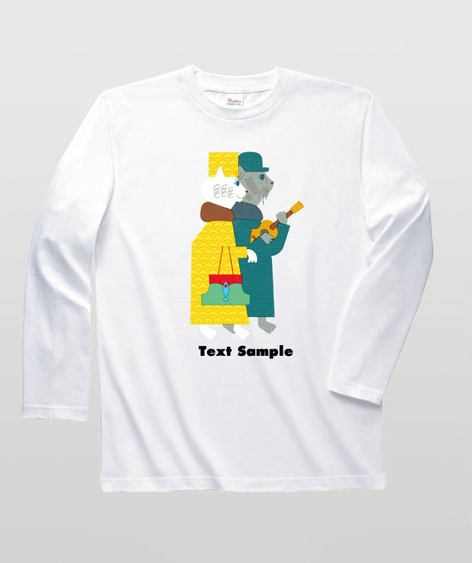 ■文字入れ可■ オリジナルカバーイラスト長袖Tシャツ Vol.22