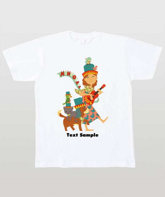 ■文字入れ可■ オリジナルカバーイラストTシャツ Vol.5