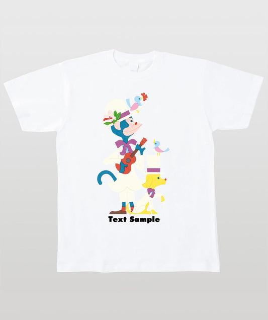■文字入れ可■ オリジナルカバーイラストTシャツ Vol.15